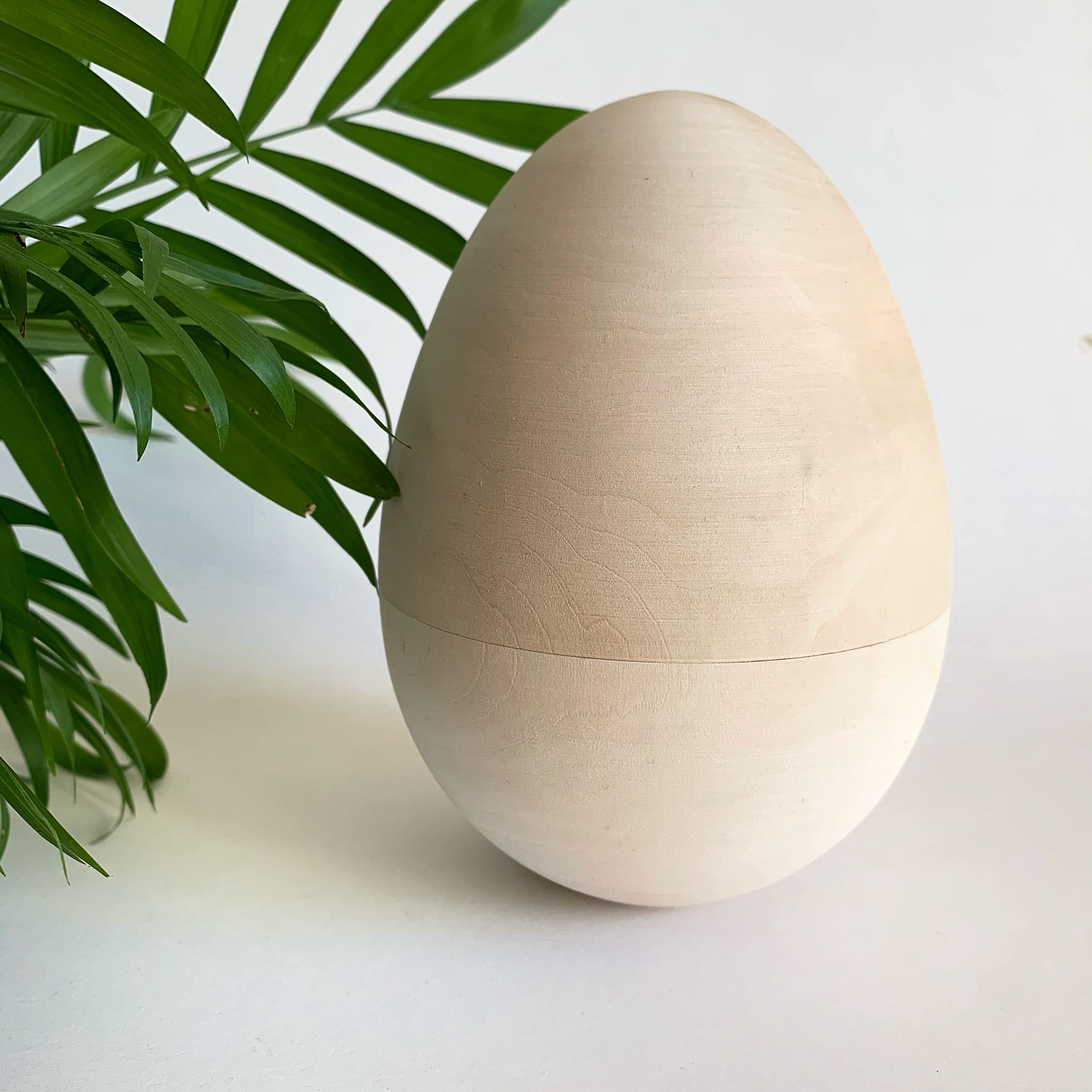 Unpainted Wooden Hollow Easter Eggs for DIY Crafting - Easter Basket Stuffers & Home Decor - Perfect for Easter Decorations, DIY Painting Projects, and Holiday Gift Fillers