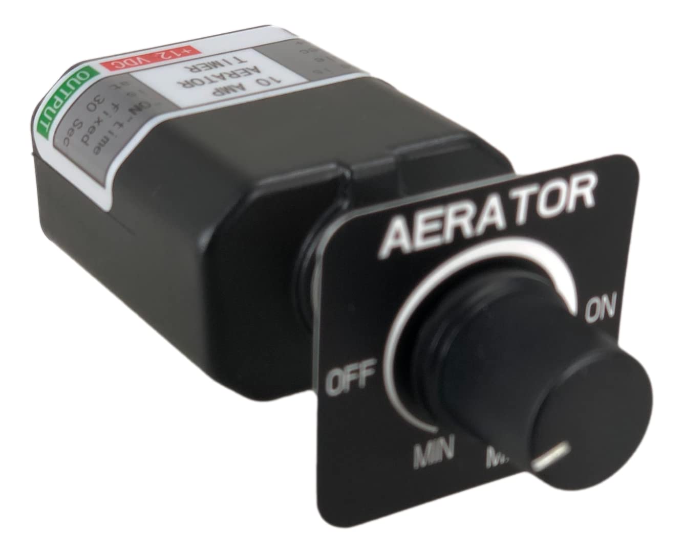 Pactrade Marine 12V Aerator Timer Switch for Livewell Aerator Pump - Manual/Auto Mode with Adjustable Cycles | 10A Load Capacity | Perfect for Fishing Boats, Bait Tanks & Portable Aerators | Keep Your Catch Fresh on Water