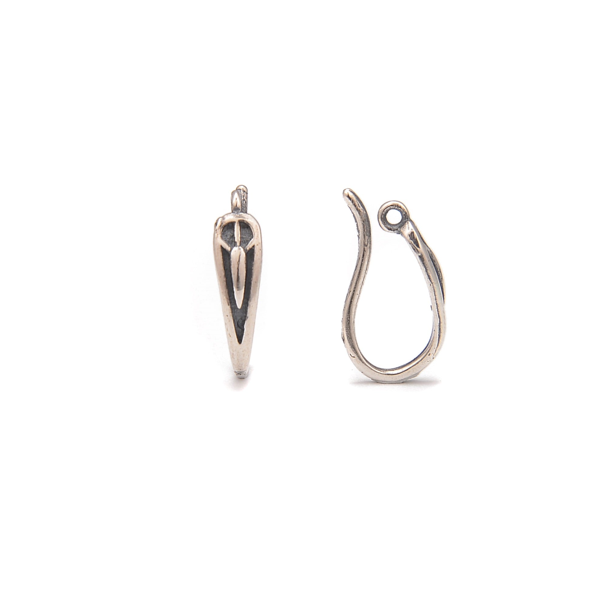 925 Sterling Silver Earring Hooks 7x14mm - 7pcs per Bag | Jewelry Making Supplies for DIY Earrings, Crafting & Beading Projects