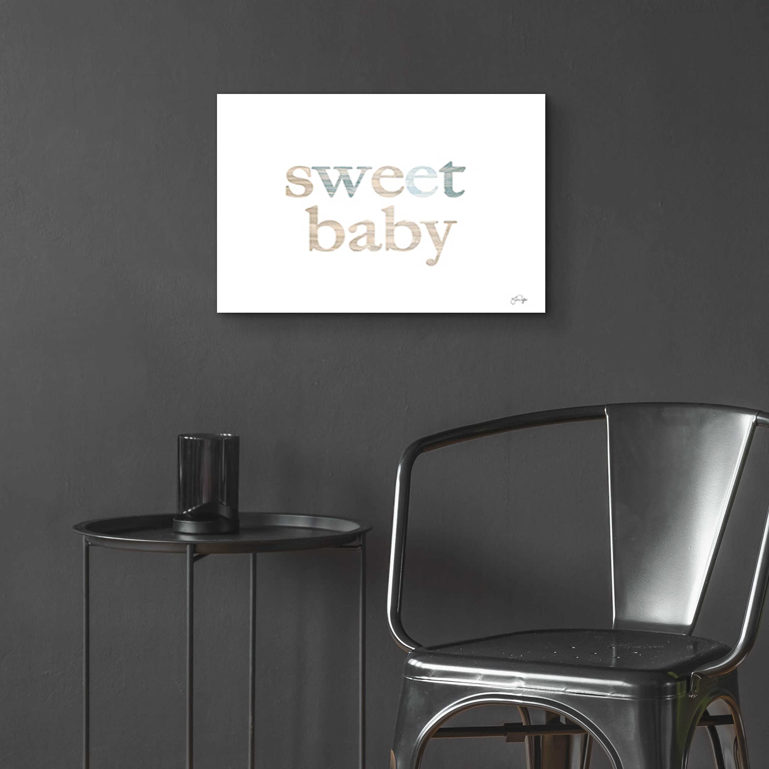 Epic Art 'Sweet Baby' by Yass Naffas Designs - Premium Acrylic Glass Wall Art 24x16 Inches - Modern Home Decor for Nursery, Bedroom & Living Room