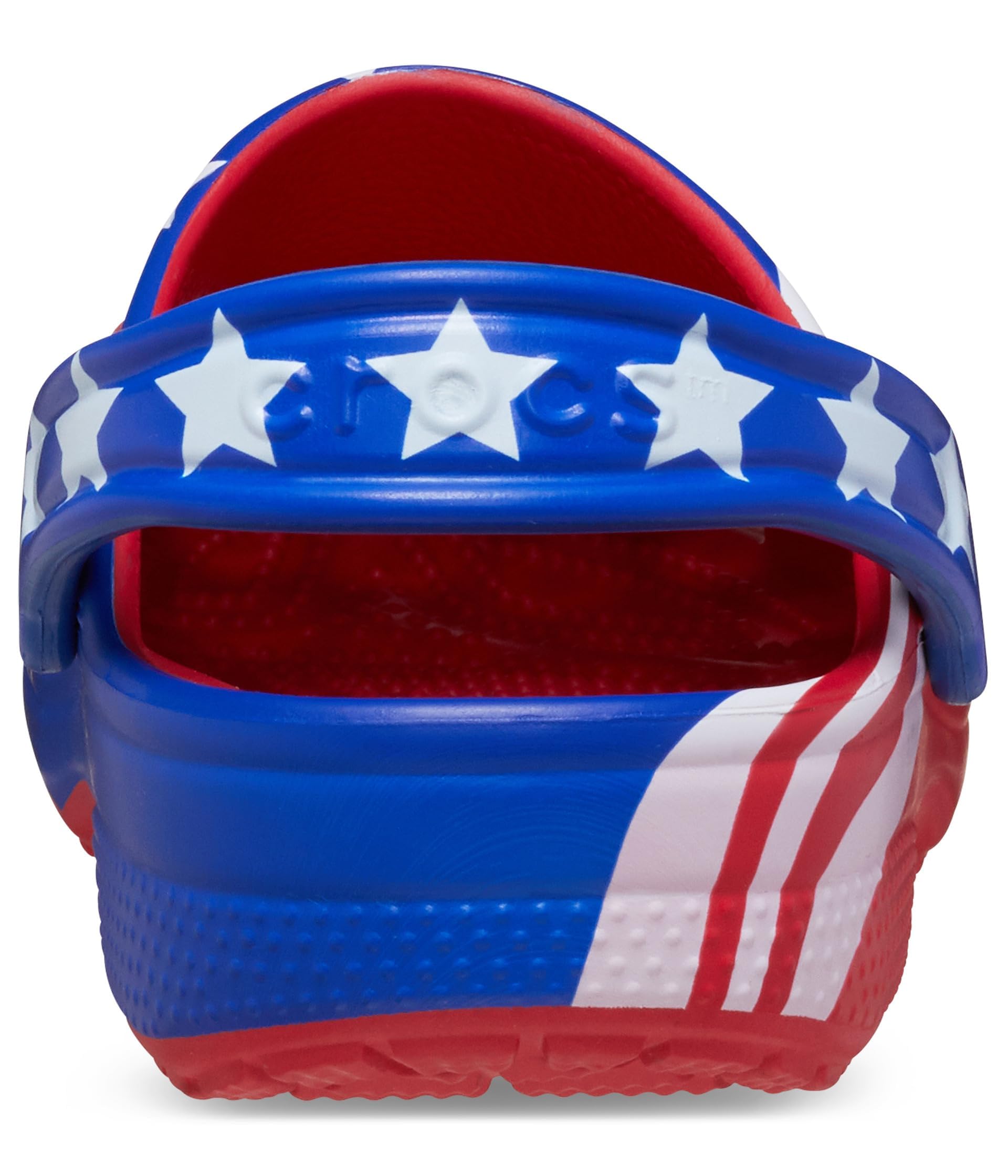 Crocs Unisex Kids Classic American Flag Clogs - Comfortable Slip-On Water Shoes for Toddler, Little Kid & Big Kid - Perfect for Beach, Pool, Backyard & Casual Wear