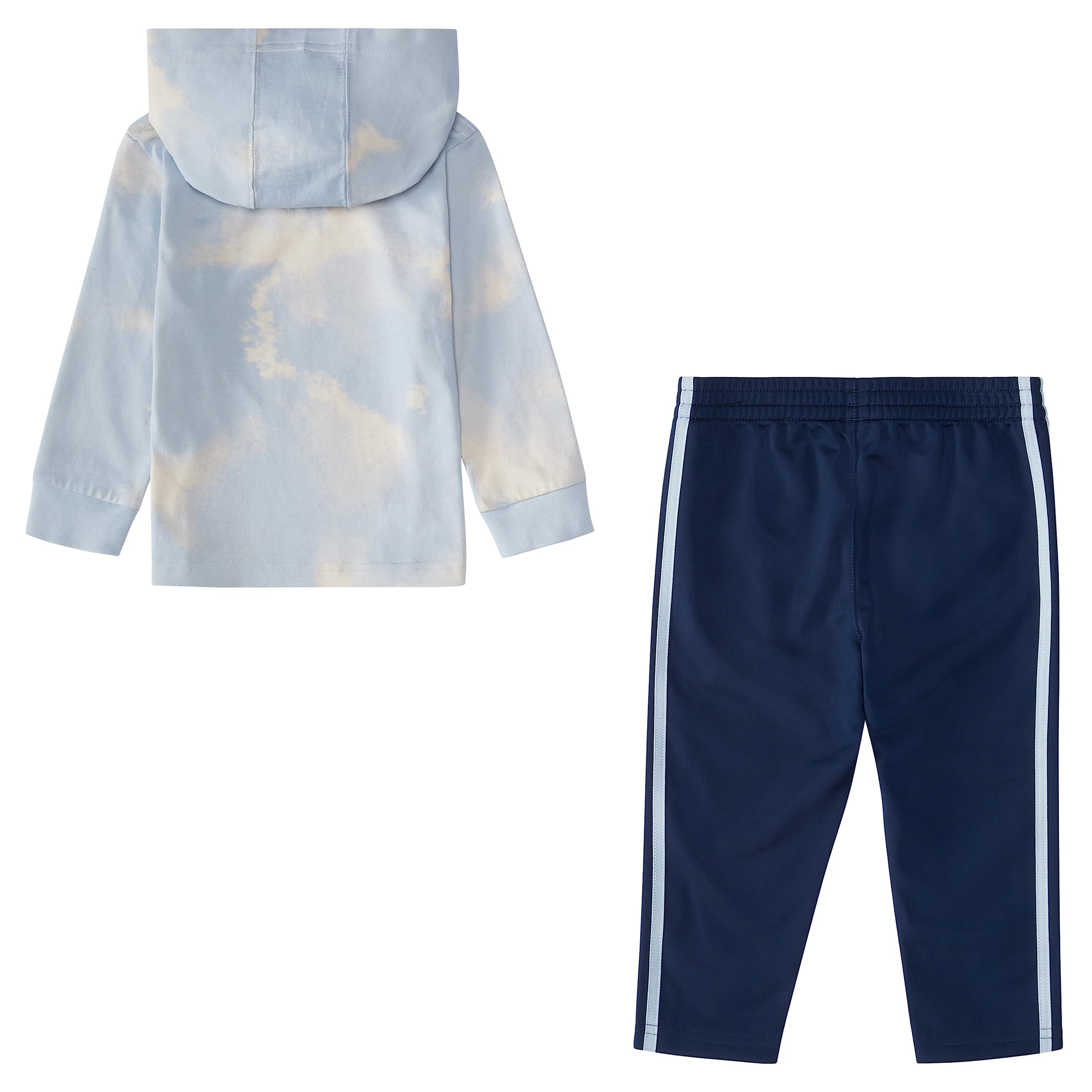 Adidas Baby Boys 2-Piece Long Sleeve Hooded Tee & Jogger Set - Soft Cotton Outfit for Toddlers | Playtime, Casual Wear & Family Outings