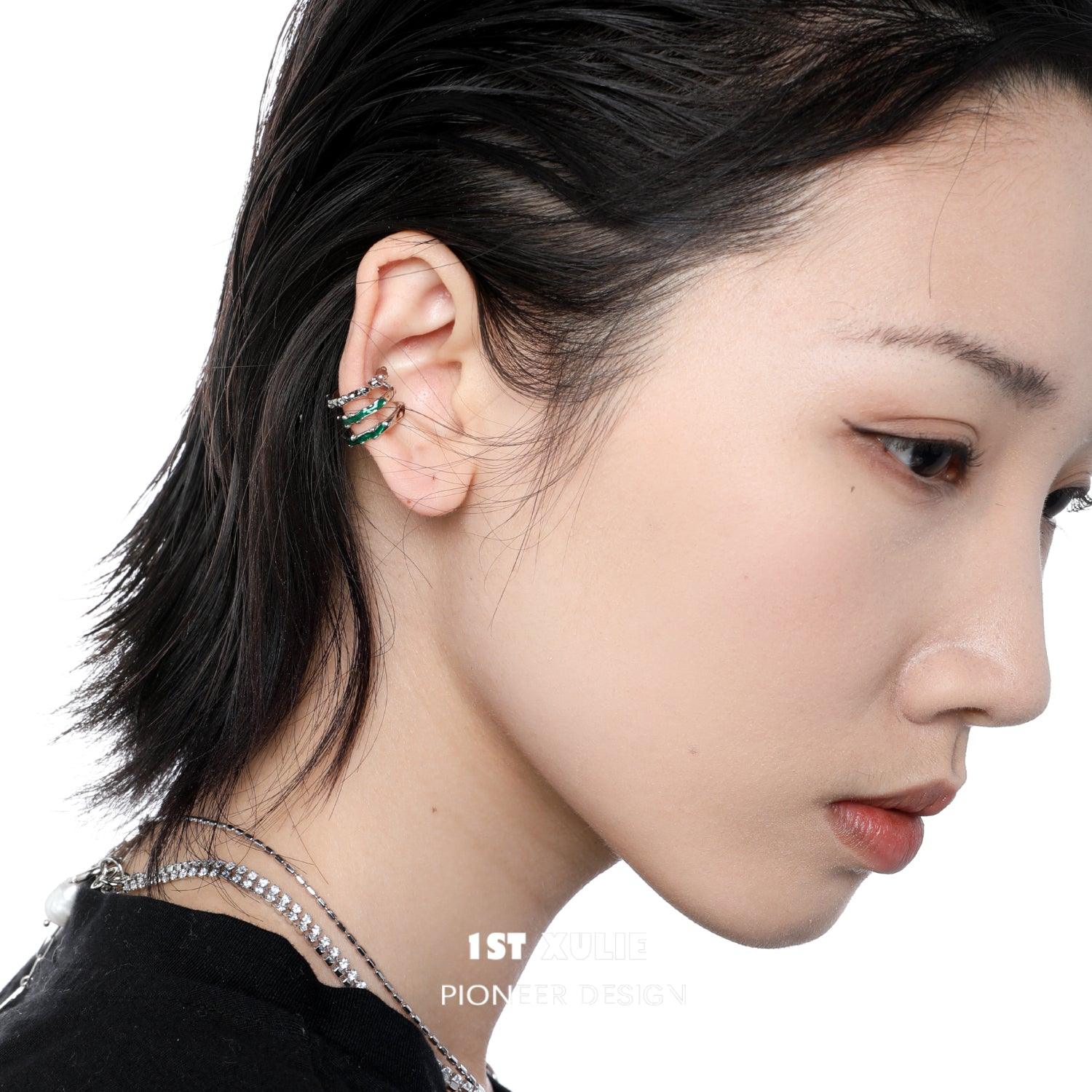 Slytherin House Sterling Silver Snake Earrings for Women - Elegant Gothic Jewelry for Harry Potter Fans, Cosplay & Daily Wear