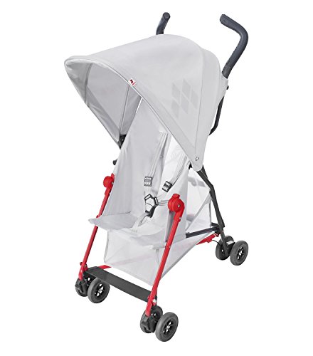 Maclaren Mark II Lightweight Baby Stroller - Silver | Compact Foldable Travel Stroller for Toddlers & Infants | Perfect for Shopping, Travel & Everyday Use