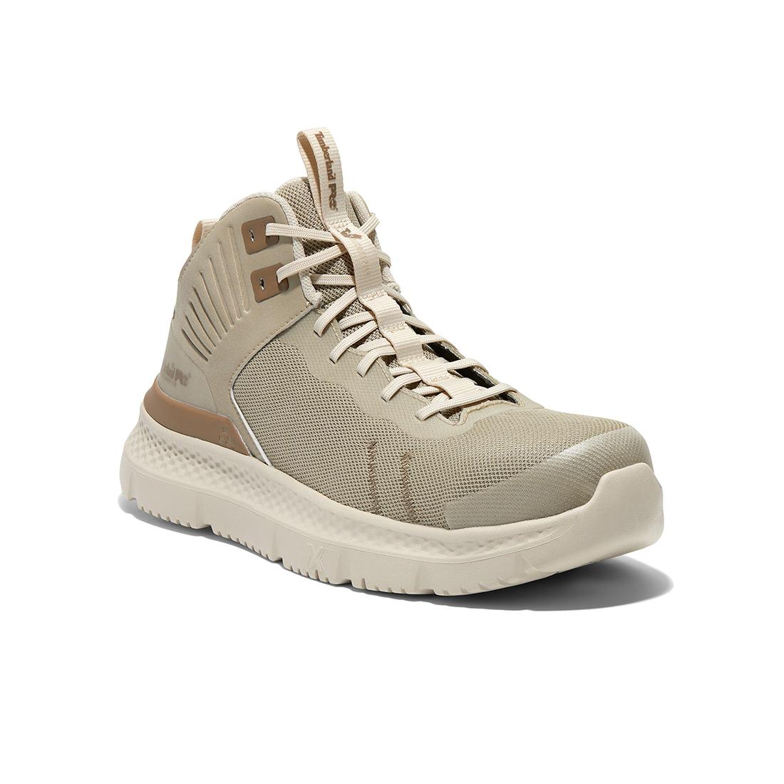 Setra Mid Composite Toe Work Boots for Men - Light Brown Safety Shoes for Construction, Warehouse & Outdoor Work - ASTM F2413-18 Certified