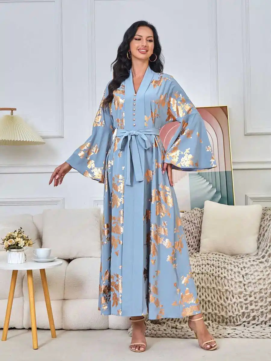 Elegant Bronzing Eid Caftan Dress for Women - Moroccan Kaftan #25174 | Perfect for Eid Celebrations, Weddings & Special Occasions