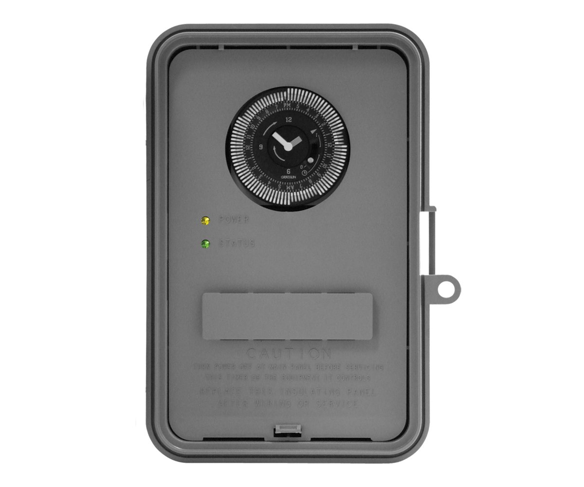 24 Hour Electromechanical Timer Switch - 40A Heavy Duty, 3R Weatherproof - Perfect for Outdoor Lighting, Irrigation Systems & Pool Pumps