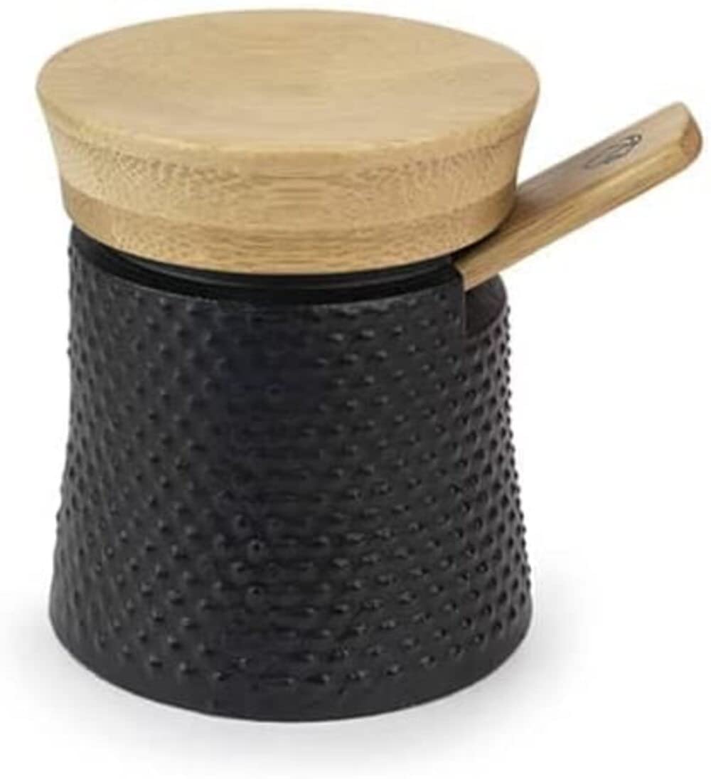 Peugeot Bali Fonte Cast Iron Pepper Mill and Salt Grinder Set - 3-Inch Black (39967) | Premium Kitchen Gift for Cooking, Dining & Home Decor