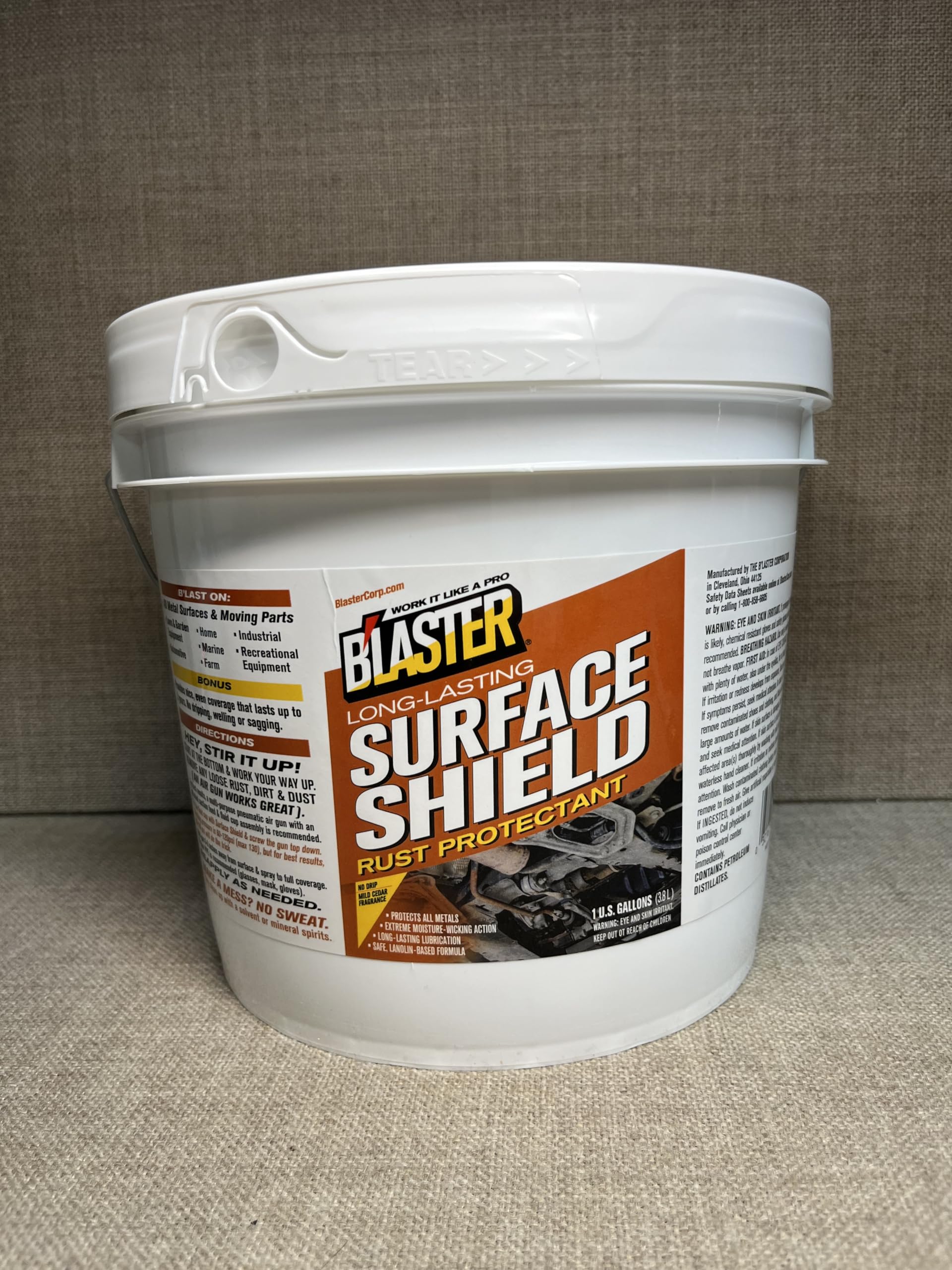 PB Blaster Surface Shield Gallon - Professional Undercoating Spray Gun with 360° Wand, 3 Quart Bottles & 50 Rust Plugs - Ideal for Automotive Rust Prevention & Metal Protection