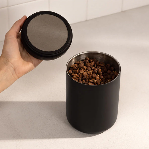 Fellow E Atmos Coffee Vacuum Canister - Airtight Coffee Storage Container for Freshness | Perfect for Home, Office & Travel Use