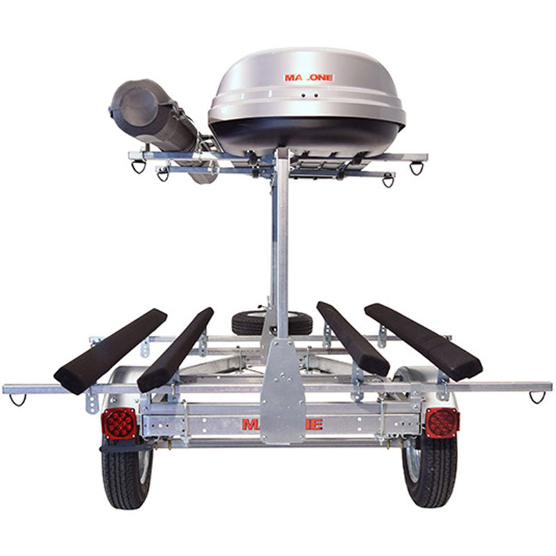Malone MicroSport LowBed 2 Bunk Style Kayak Trailer - 2-Tier Design for Secure Transport | Perfect for Road Trips & Water Adventures