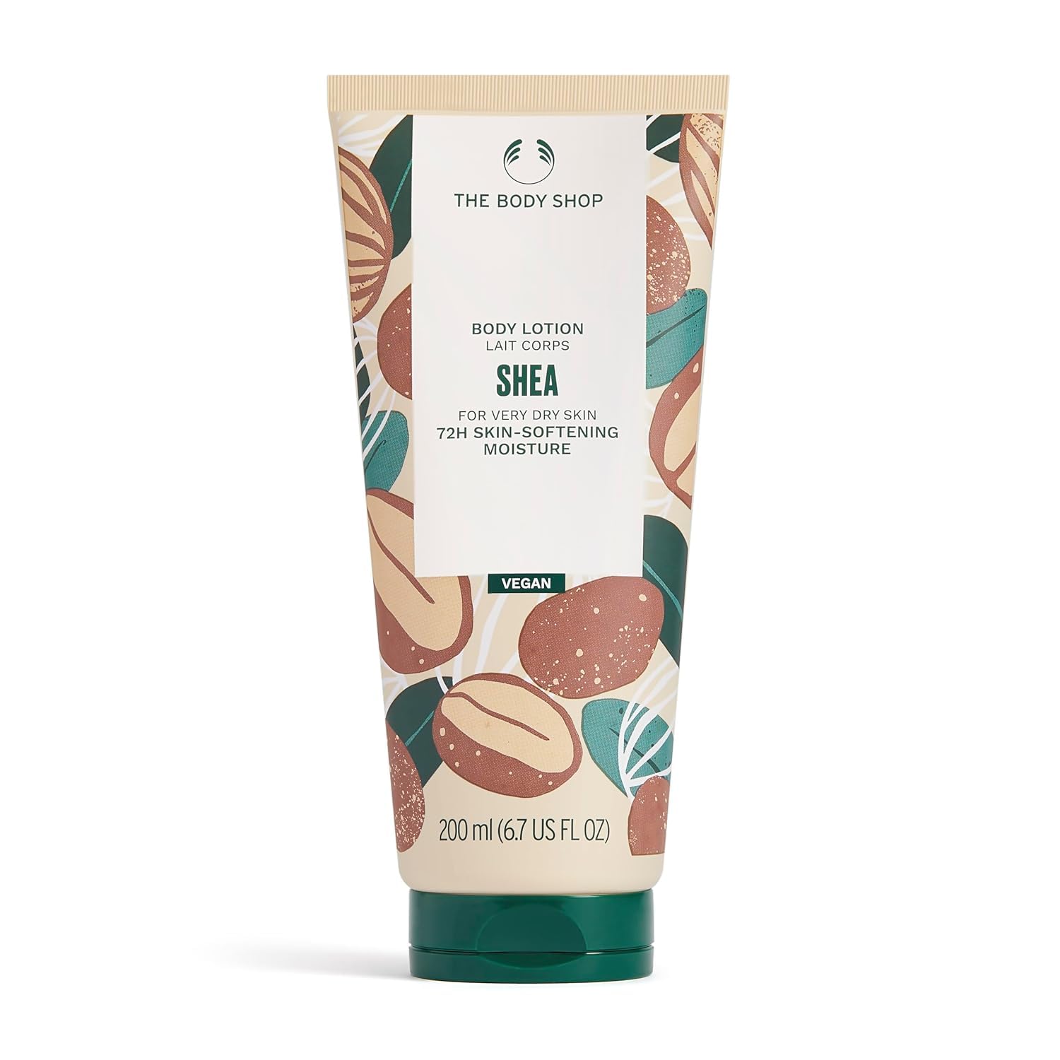 The Body Shop Shea Nourishing Body Lotion for Very Dry Skin - 200ml | 72-Hour Hydration & Skin Softening | Vegan & Cruelty-Free | Perfect for Winter Care & Daily Moisturizing