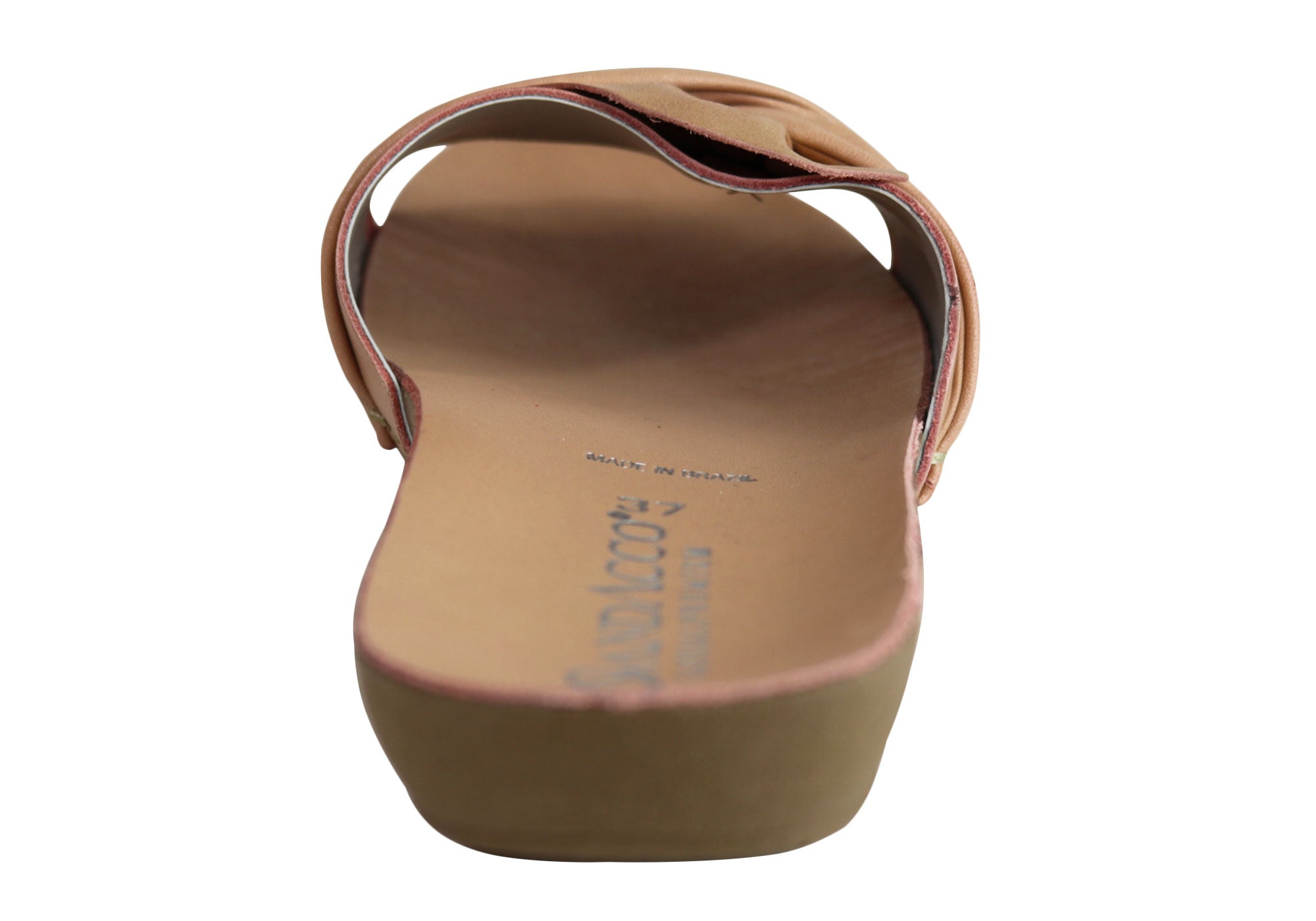 Andacco Women's Comfortable Leather Slide Sandals - Handmade in Brazil - Perfect for Beach, Pool, and Summer Casual Wear