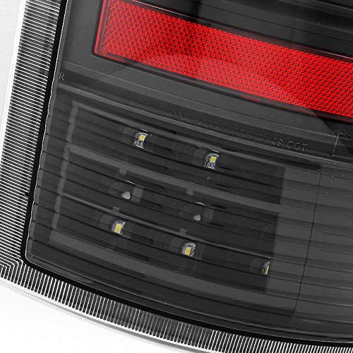 AKKON Black LED Tail Lights Brake Lamps Replacement Pair for 2009-2018 Dodge RAM 1500/2500/3500 - Left & Right Side | Durable & Bright Lighting for Night Driving & Enhanced Safety