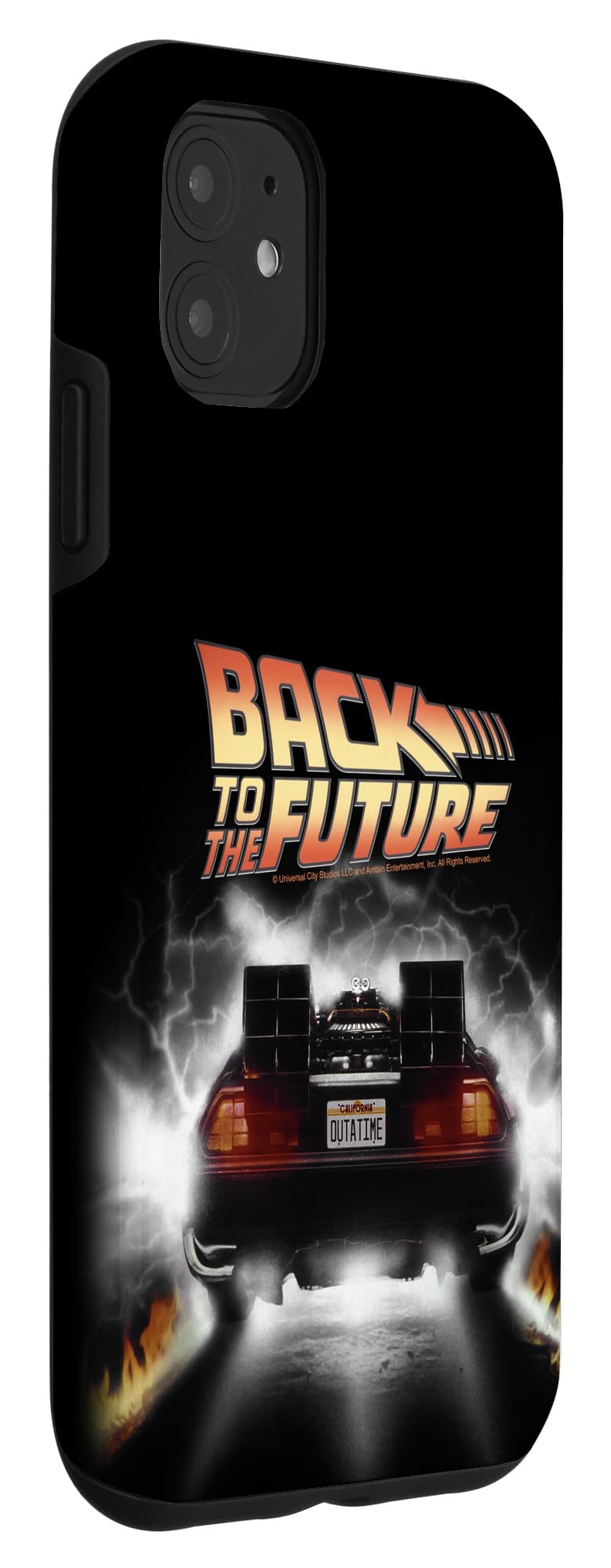 iPhone 11 Back To The Future DeLorean Peel Out Case - Retro Movie Inspired Phone Cover for iPhone 11 - Perfect for Sci-Fi Fans & 80s Nostalgia Lovers