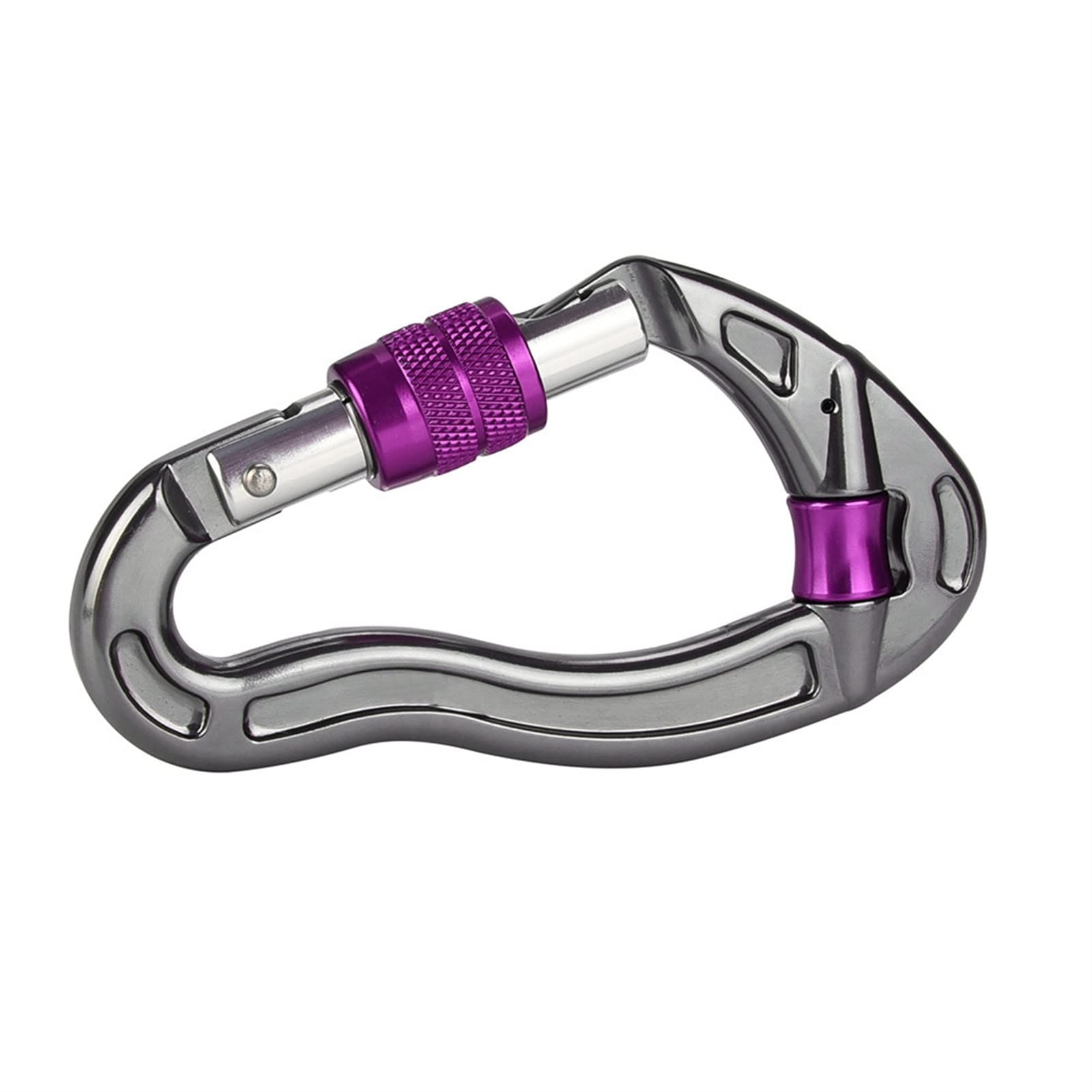 Premium D-Shape Screw Lock Carabiner - Heavy Duty Climbing Carabiner for Rock Climbing, Rappelling, Mountaineering & Outdoor Adventures (Hot Pink) - Perfect for Hiking, Camping, Backpacking & Gear Organization