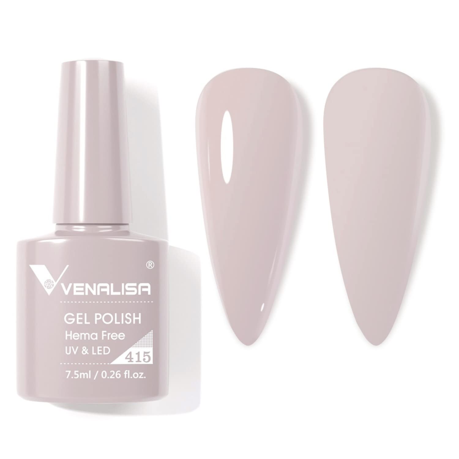 VENALISA #415 Gel Nail Polish - 7.5ml Soak Off UV LED Nail Gel for Manicure & Nail Art - Salon Quality Long Lasting Polish - Requires UV/LED Light to Cure - Perfect for Home DIY & Professional Salon Use