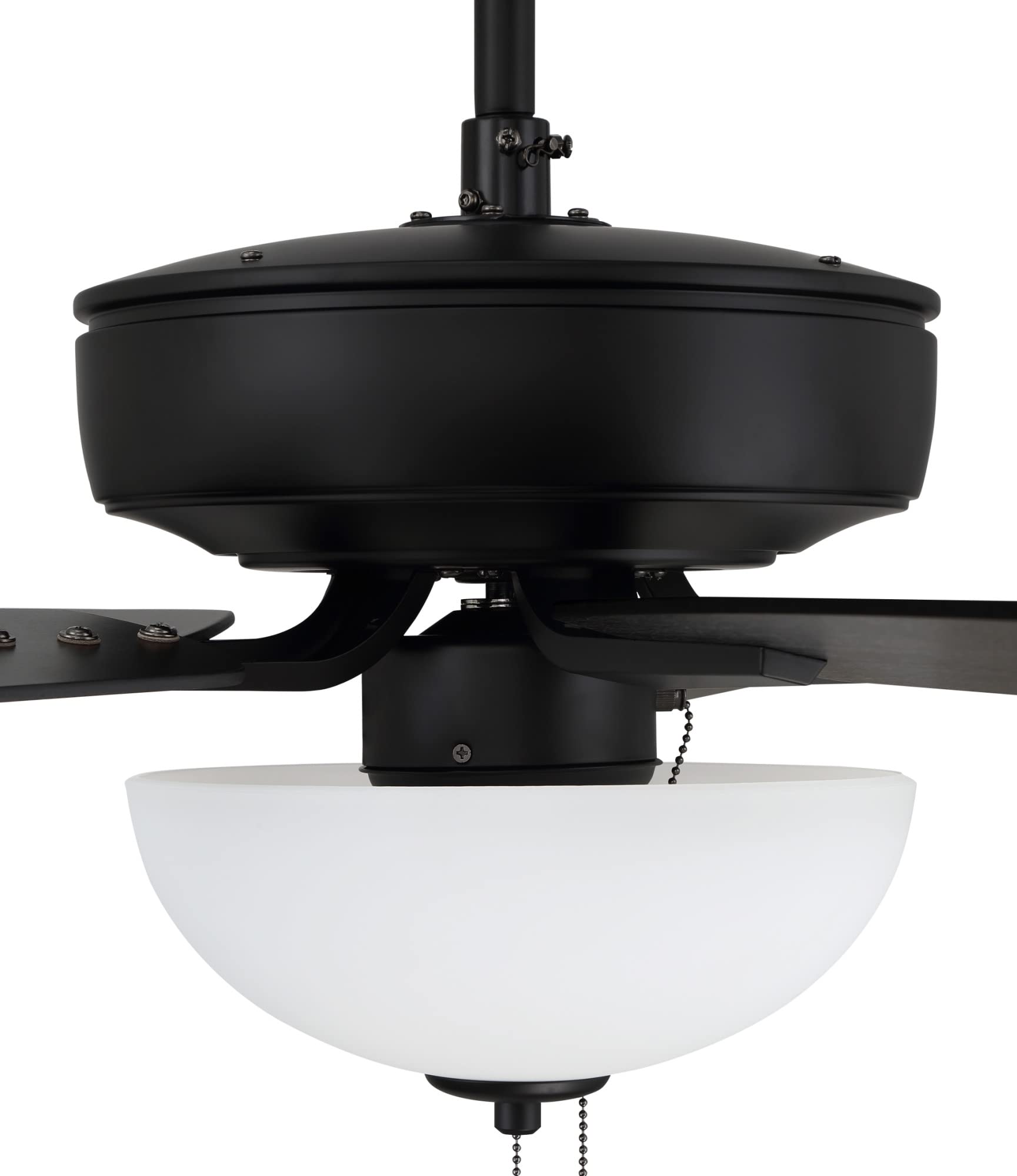 Craftmade P211BNK5-52DWGWN 52-Inch Indoor Ceiling Fan with LED Light Kit, 5 Reversible Driftwood/Grey Walnut Blades, Brushed Nickel Finish - Perfect for Living Room, Bedroom, and Office Spaces