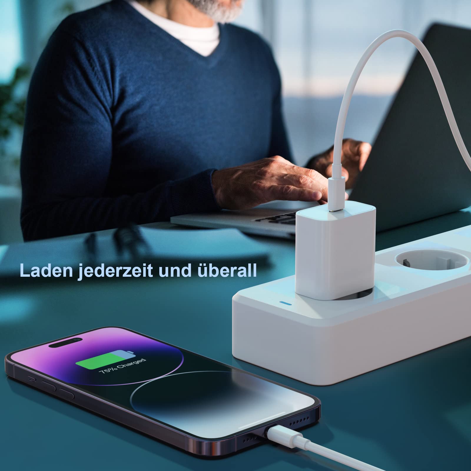 25W USB C Fast Charger 3-Pack - PD 3.0 Quick Charger Adapter for iPhone 16/15/14/13/12/11 Pro Max Plus & iPad - USB C Power Brick Wall Charger (Cable Not Included) - Perfect for Home, Office & Travel Charging