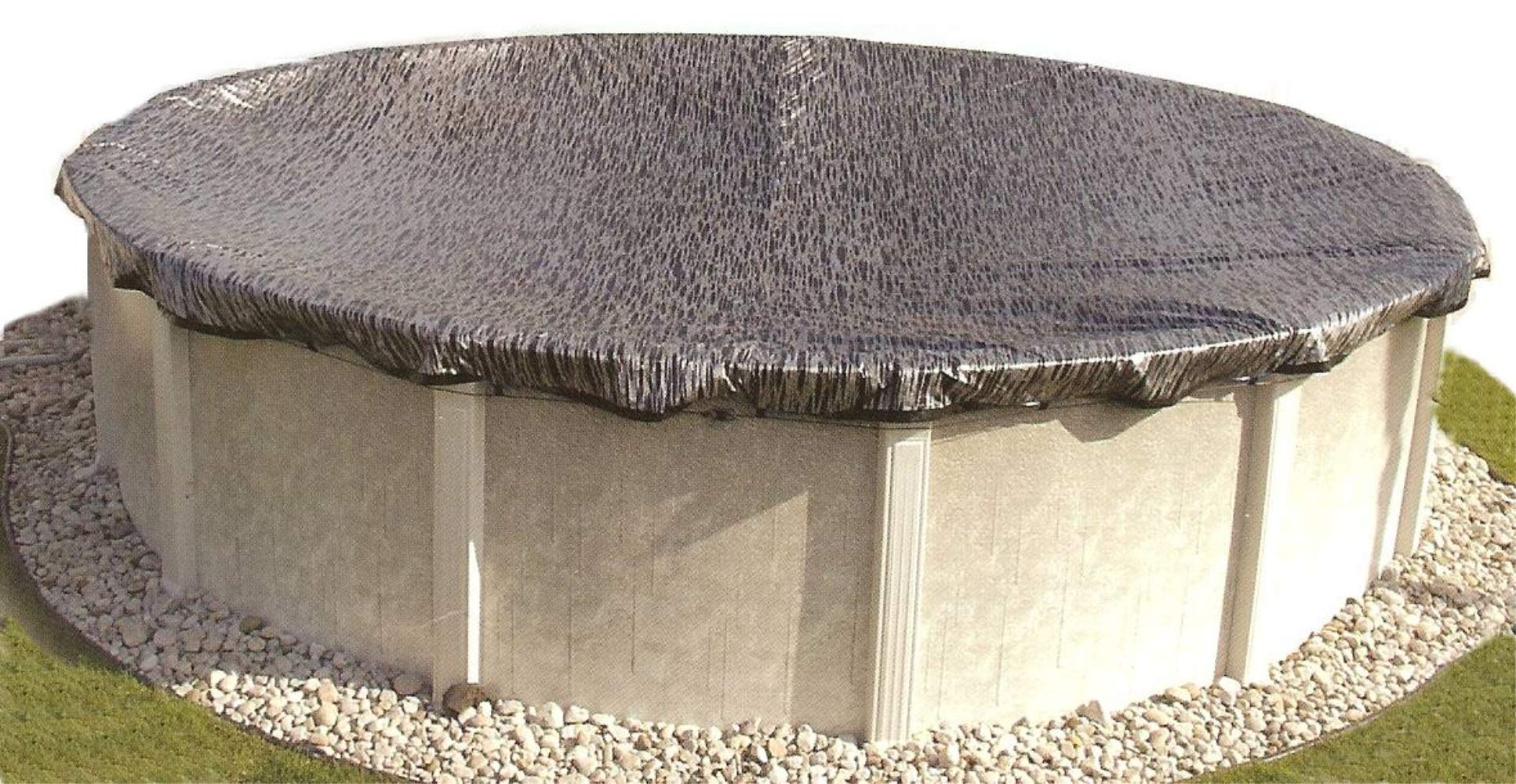 Commercial-Grade Winter Pool Covers for Above Ground Pools 28' Round | Durable Tear-Resistant Mesh Cover | Affordable Heavy-Duty Protection | Perfect for Winterizing & Debris Prevention