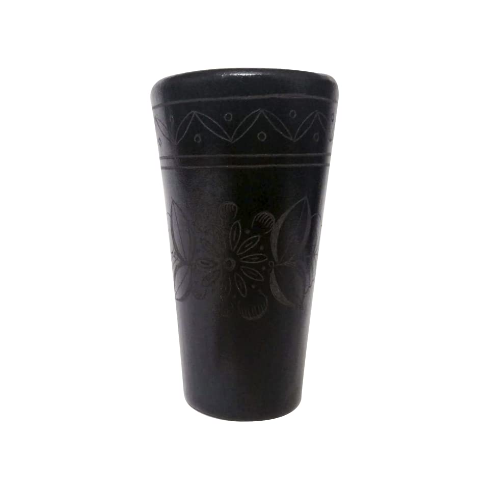 Handcrafted Set of 7 Tequila Shot Glasses - Clay & Glass Mexican Style Barware for Parties, Weddings & Home Decor