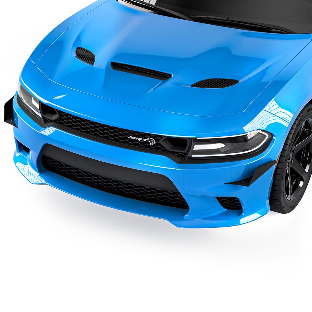 Vicrez L2R Front Bumper Canards vz102231 for Dodge Charger SRT 2015-2022 | High-Performance Aero Upgrade | Perfect for Racing & Street Customization