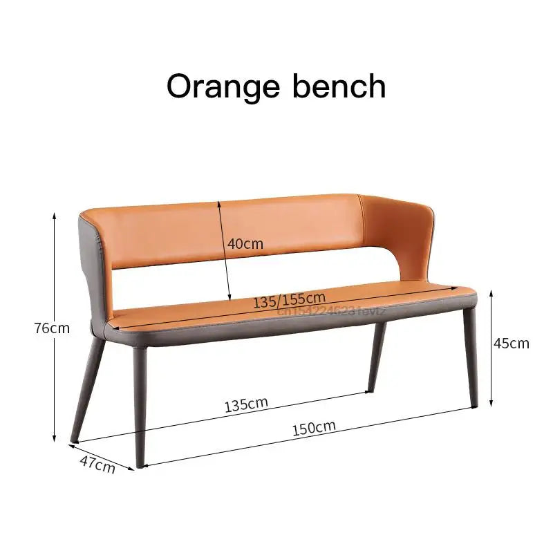 orange bench