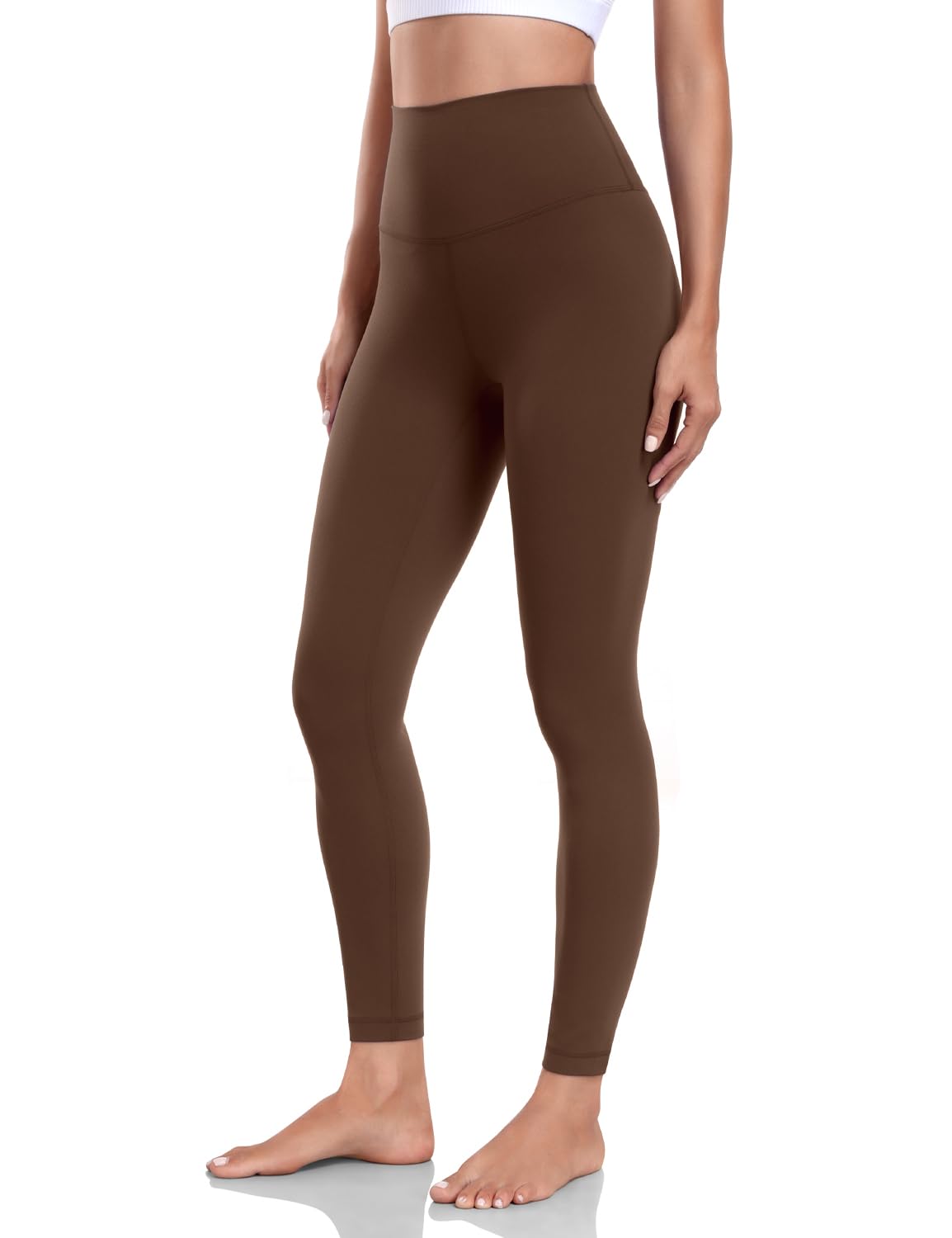 HeyNuts Women's High Waisted Compression Leggings - 7/8 Length Yoga & Workout Pants with Tummy Control (25 Inch) | Perfect for Gym, Running, Pilates & Everyday Wear