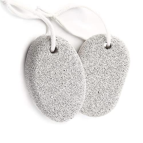 Premium Double-Sided Foot File & Callus Remover - Natural Pumice Stone Pedicure Tool for Dead Skin Removal (2-Pack, Gray) - Perfect for Home Pedicures, Spa Days & Foot Care Routines
