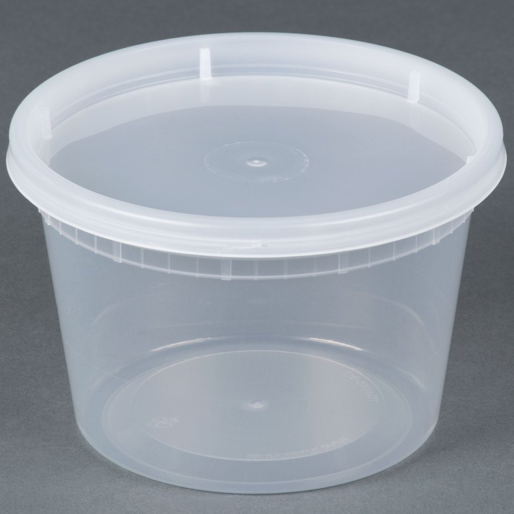 16oz Microwave Safe Plastic Soup Containers with Lids - 25 Pack BPA Free Disposable Food Storage for Meal Prep, Takeout & Leftovers | Ideal for Restaurants, Catering & Home Use