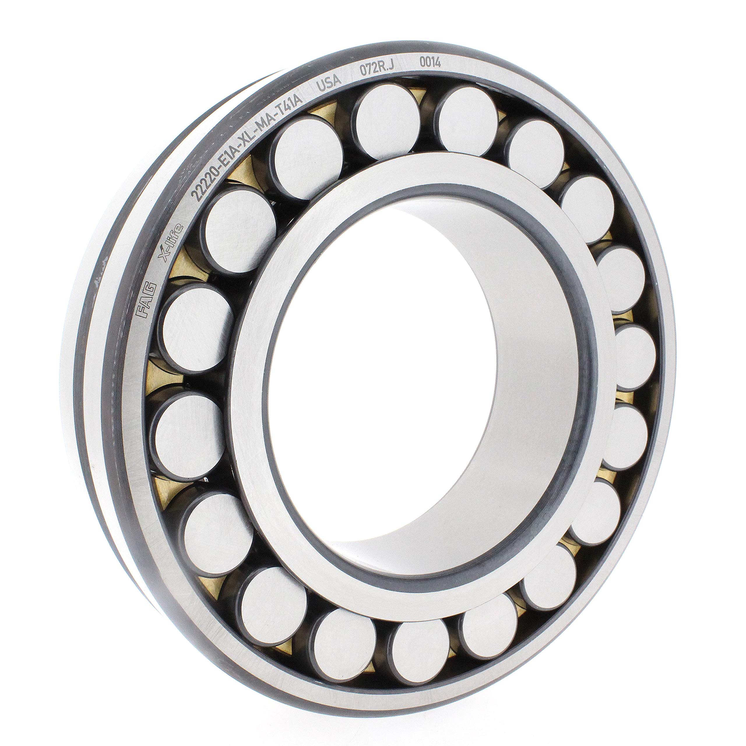 FAG 22220-E1A-XL-MA-T41A Spherical Roller Bearing 100x180x46mm - Heavy Duty Industrial Bearing for Machinery, Pumps, and Gearboxes