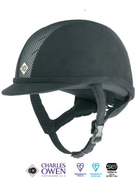 Charles Owen Ayr8 Equestrian Helmet - Premium Round Fit Riding Hat for Horseback Riding & Show Jumping