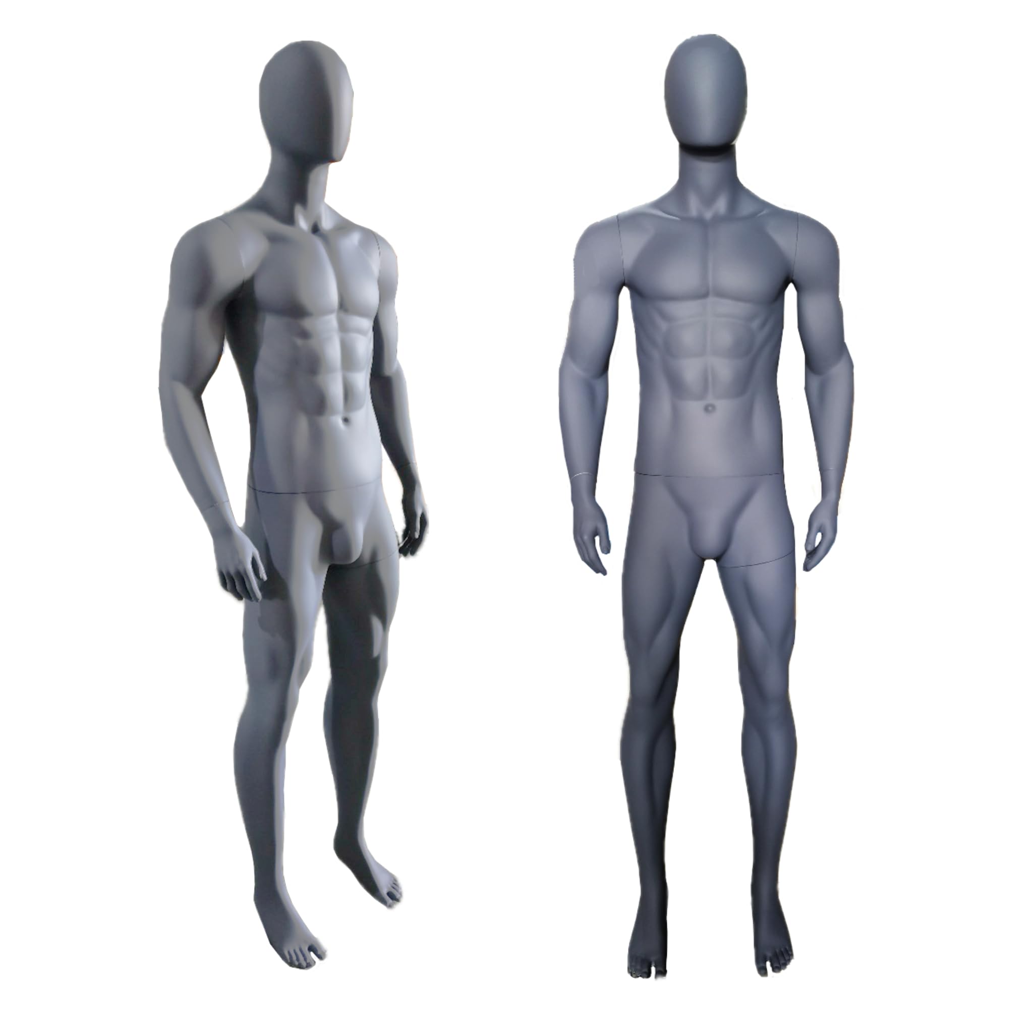 Realistic Standing Male Adult Mannequin with Adjustable Base - Perfect for Clothing Stores, Boutique Displays & Photography Studios