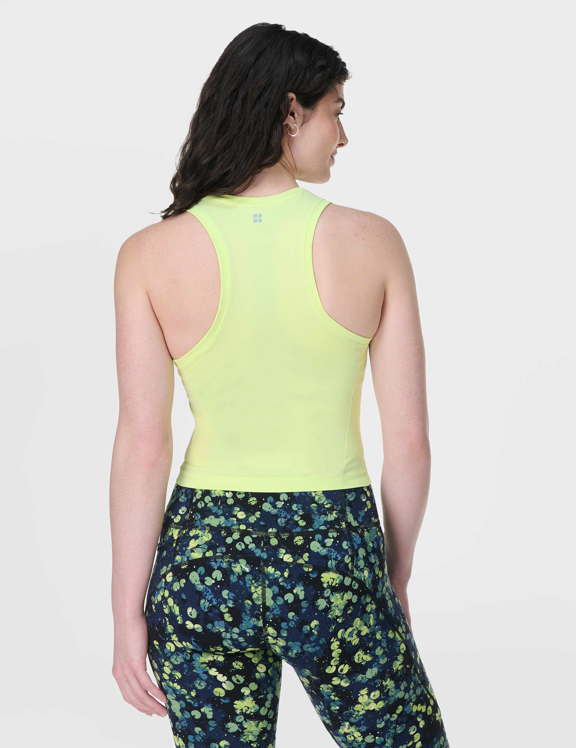 Seamless Gym Vest for Athletes - Pomelo Green | Workout, Yoga & Running Top for Women