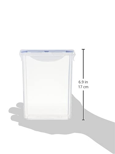 LOCK & LOCK Airtight Rectangular Tall Food Storage Container 60oz (7.61 Cup) - BPA Free Plastic Kitchen Organizer for Flour, Sugar, Cereal & Dry Food | Microwave & Dishwasher Safe