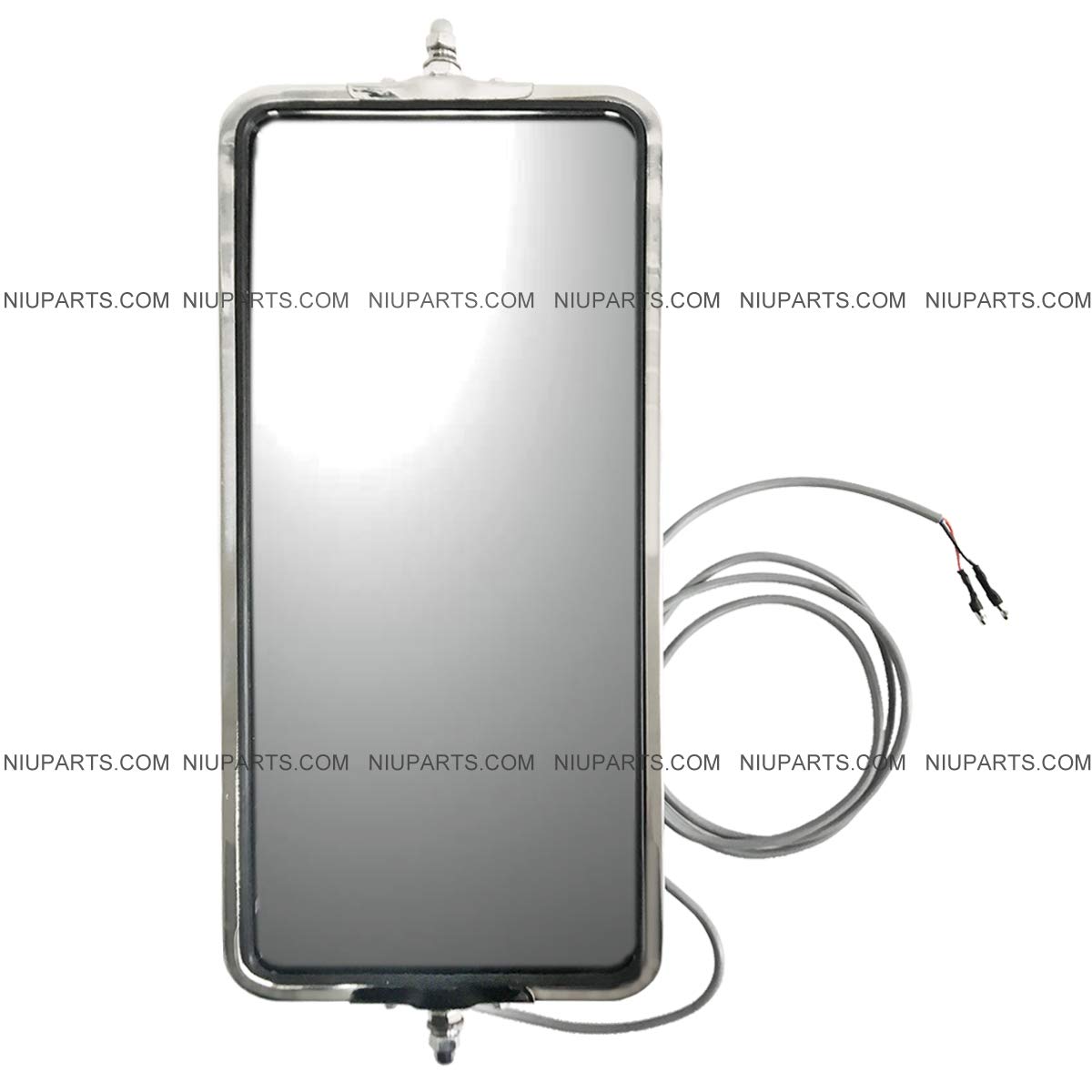 Heated Stainless Steel Rear View Main Door Mirror for Peterbilt 335 340 357 382 385 386 325 330 348 388 389 365 367 377 359 375 379 281 351 Trucks - Durable Truck Replacement Mirror for Enhanced Safety & Visibility in All Weather Conditions