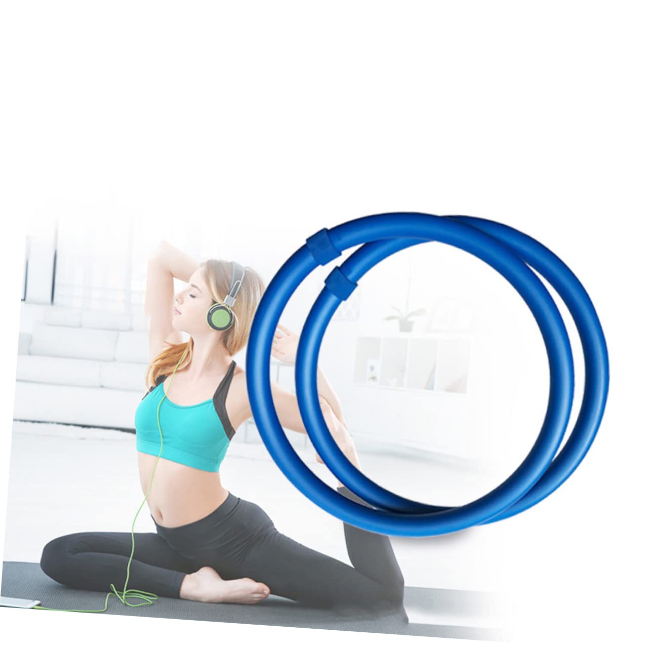 1 Pair Yoga Armbands for Women - Adjustable Fitness Arm Hoops for Weight Loss & Toning - Workout Accessories for Yoga, Pilates & Home Exercise - Perfect for Gym, Studio & Outdoor Training