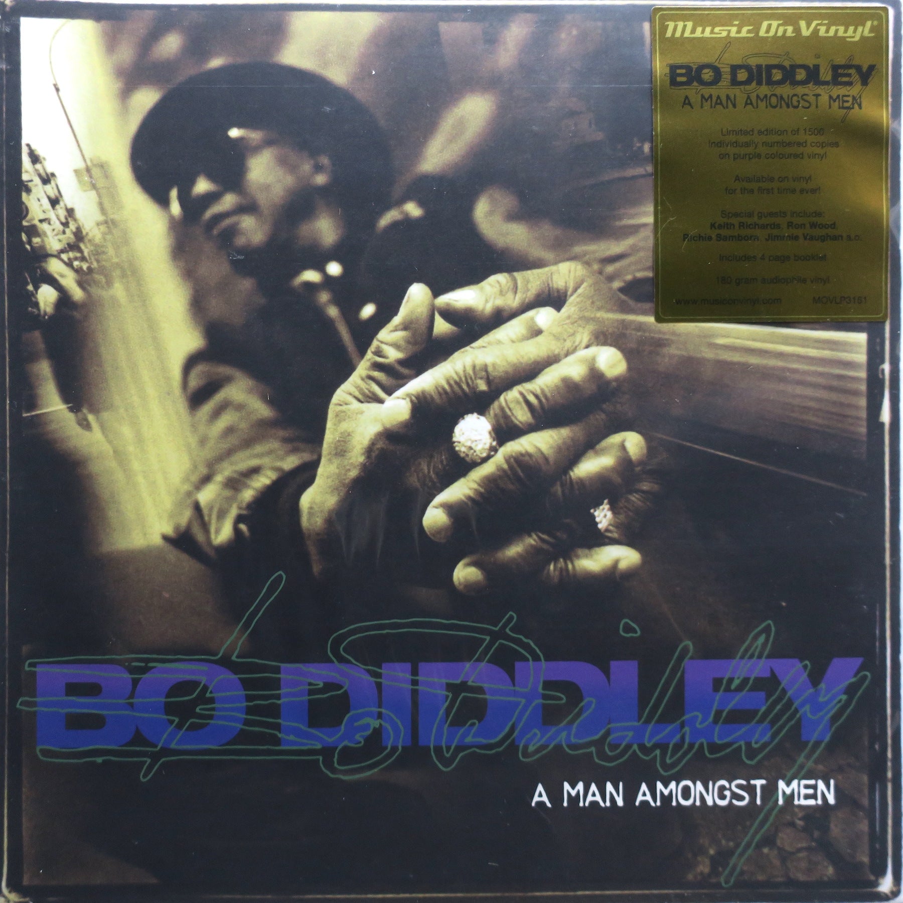 BO DIDDLEY 'A Man Amongst Men' 180g PURPLE Vinyl LP Record - Limited Edition Collector's Vinyl for Music Enthusiasts & Audiophiles - Perfect for Home Listening, Gifts & Vinyl Collections