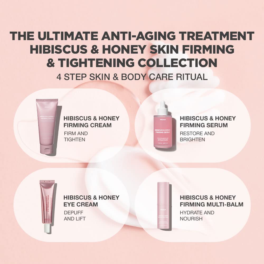 PROOT Hibiscus Honey Firming Cream Bundle - Face, Neck & Body Care for Youthful Skin