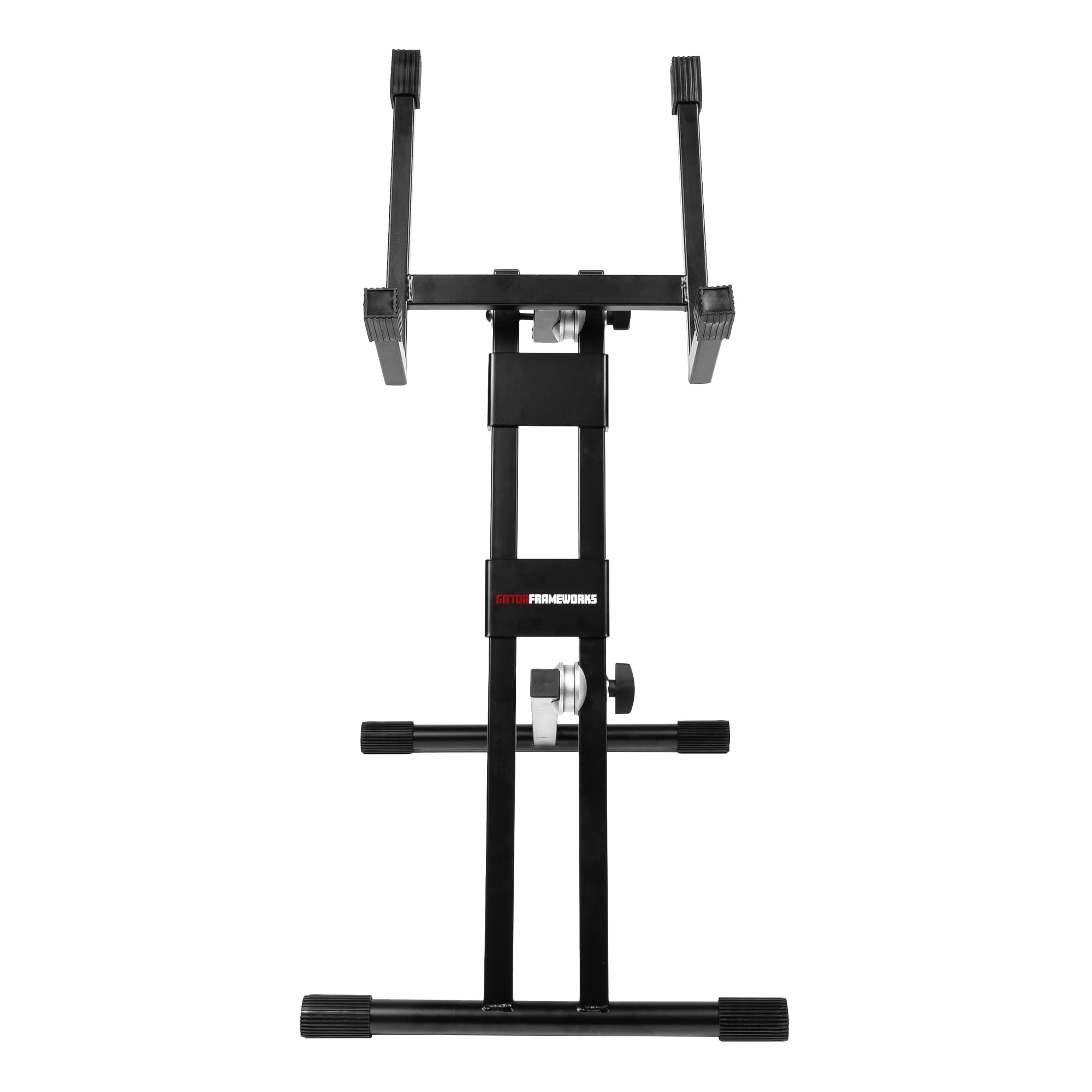 Gator Frameworks GFWGTRAMP200 High Profile Guitar Amp Stand - Heavy Duty & Adjustable for Digital Modelers, Head Units | Ideal for Live Performances, Studio Recording & Home Practice
