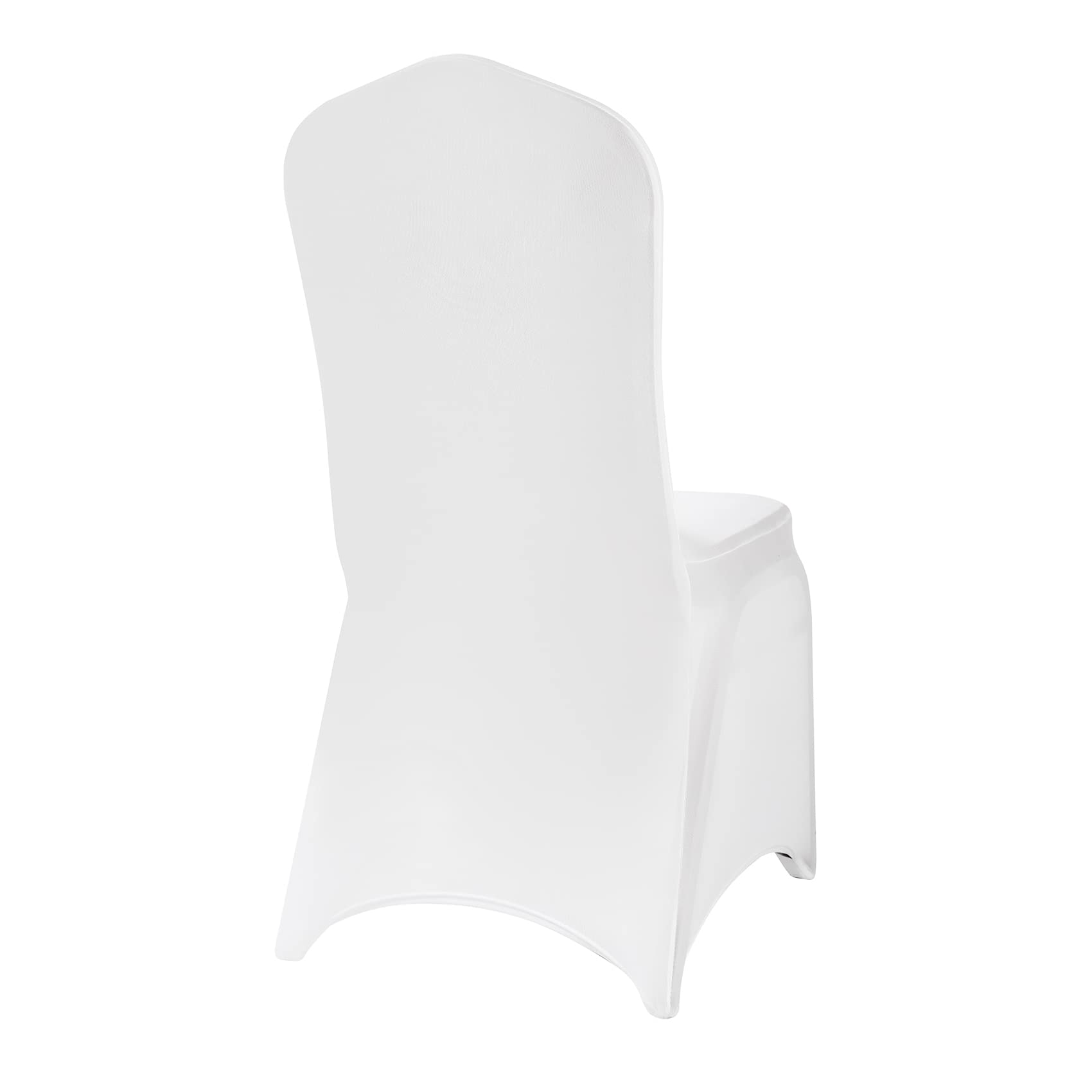 50PCS Stretchable Spandex Chair Covers - Washable Removable Elastic Dining Chair Protectors for Living Room, Party, Banquet, Wedding & Hotel Events (White) - Perfect for Home Decor & Event Seating Arrangements