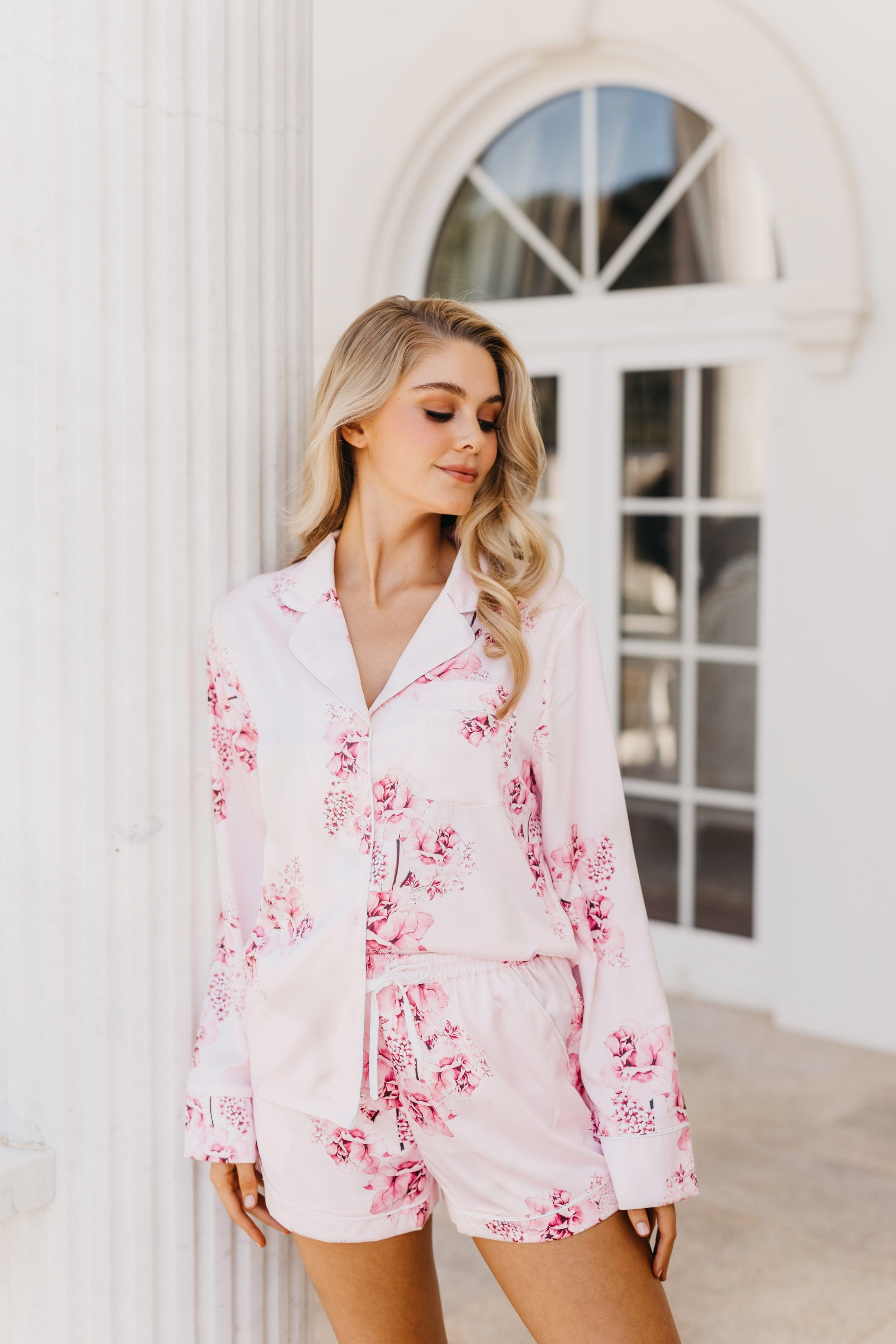 Romi Floral Printed Pajama Set for Women - Soft & Comfortable Sleepwear - Perfect for Lounge, Sleep, and Relaxation at Home