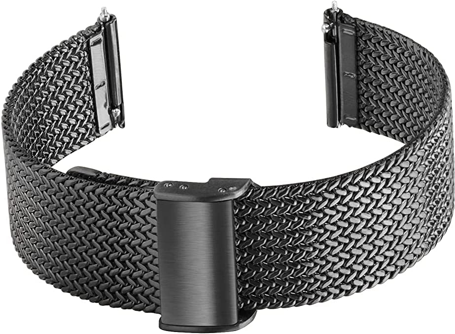 Universal 18-22mm Stainless Steel Watch Band - Quick Release, Adjustable for Men & Women - Smart & Traditional Watches