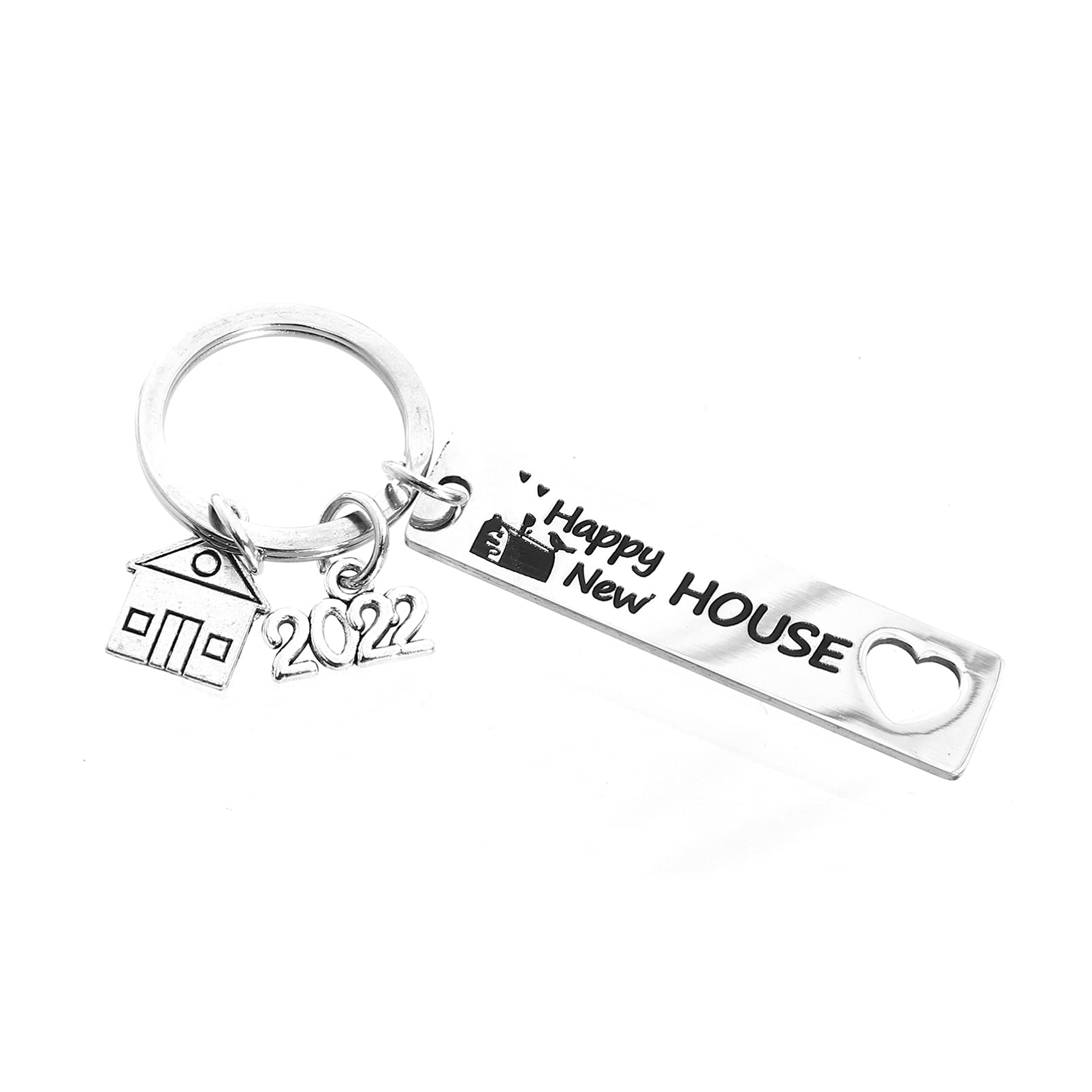 Holibanna Papa Gifts 2023 - First Home Keychain & Keyring Set, Housewarming Gift for New Homeowners, Couples Closing Jewelry, Bag/Purse Charm - Perfect for Housewarming Parties & New Home Celebrations