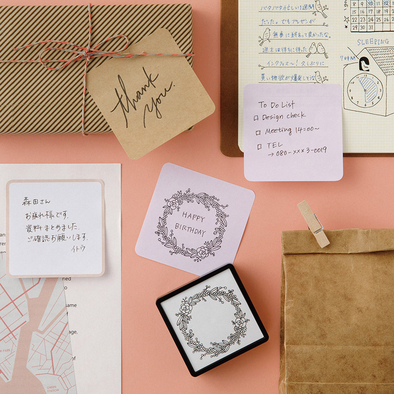 Midori Sticky Notes - Colorful Memo Pads for Office, School & Home Organization - Perfect for Reminders, Planning & Creative Projects