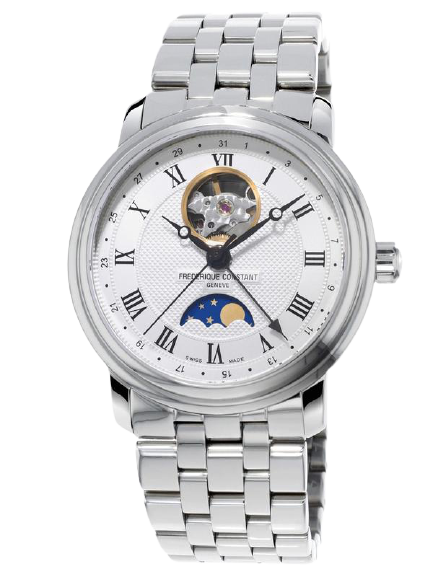 Frederique Constant Classics Moonphase Men's Watch FC-335MC4P6B2 - Luxury Automatic Timepiece with Moon Phase & Date Display - Perfect for Business, Formal Events & Gifts