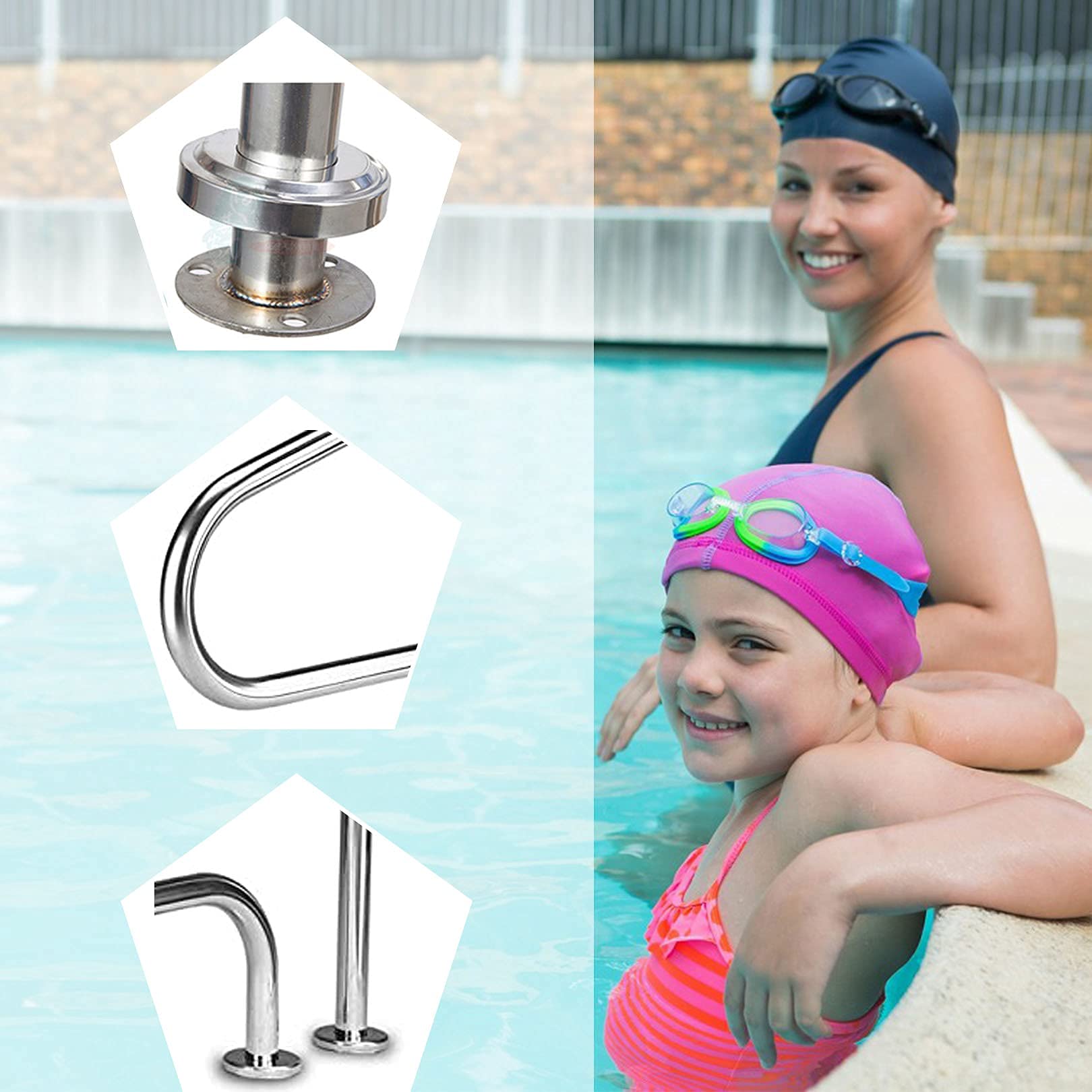 Stainless Steel Pool Hand Rail 31.5