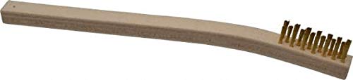 Gordon Brush - 3 Rows x 7 Columns Brass Plater's Brush - 1/2