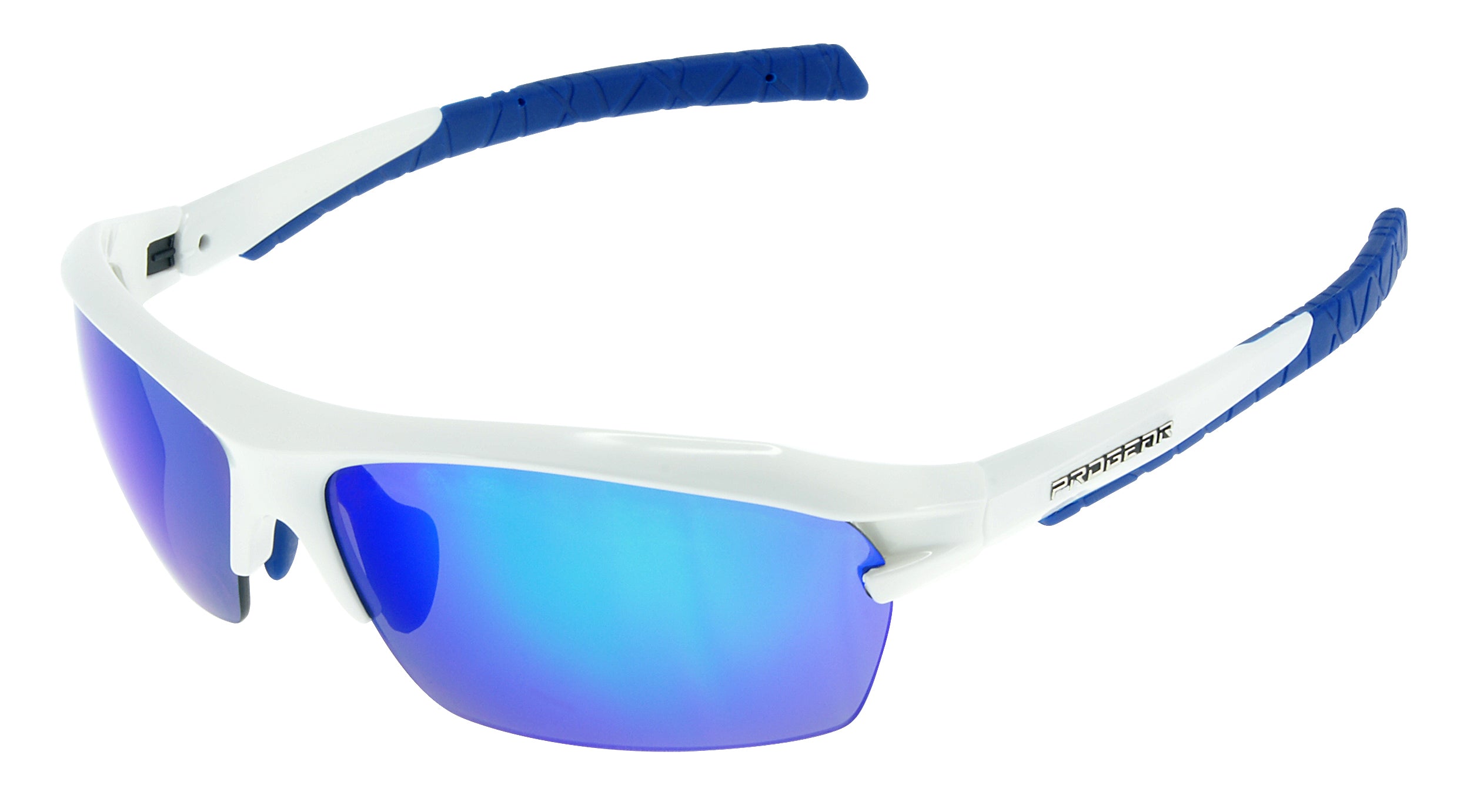 Shiny White - Grey Mirror Blue
