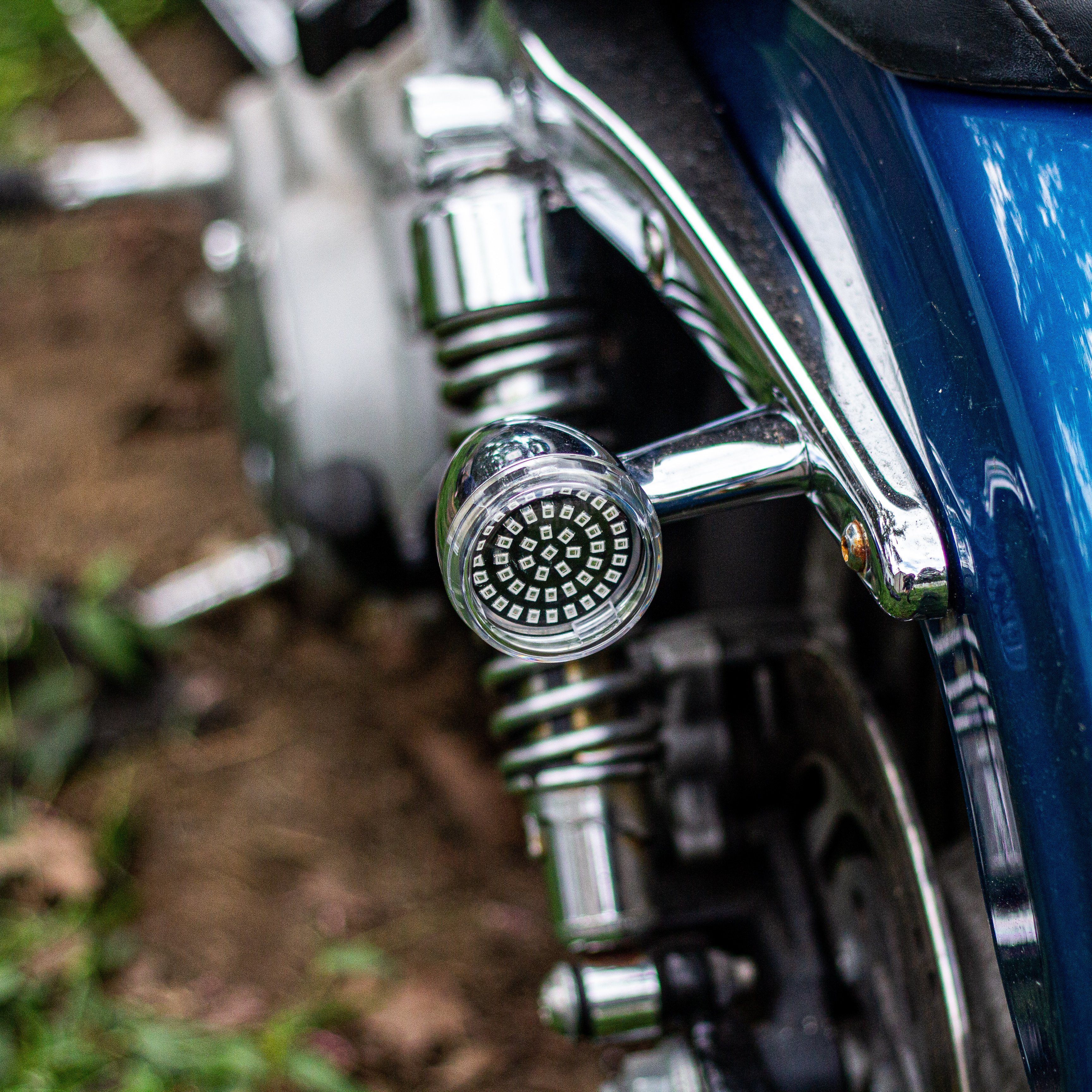 Eagle Lights Midnight Edition LED Turn Signal Kit for Harley Davidson - Front & Rear 1157 Base, Running Lights & Strobing Function | Motorcycle Safety & Customization Upgrade